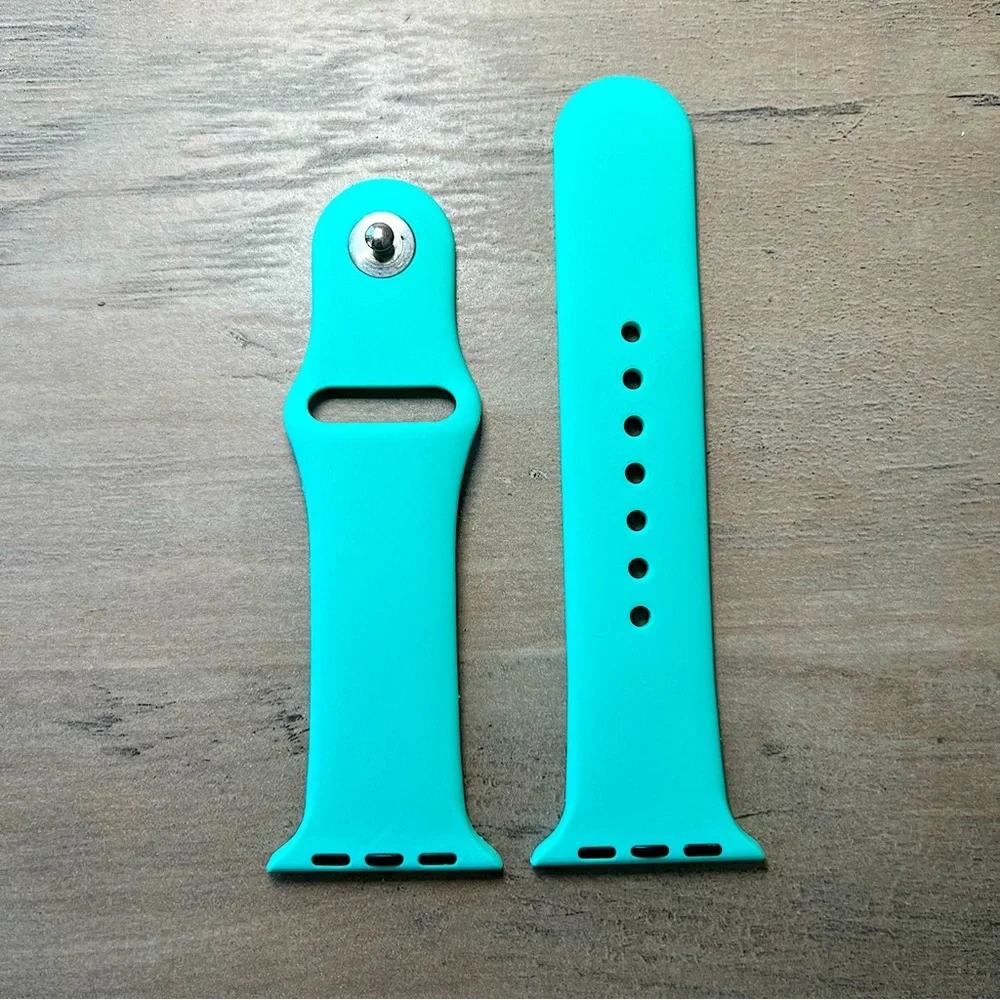 Apple Watch Bands 38 40mm Silicone Sport Strap Set 3pc Navy Red Blue S - M - Picture 13 of 16